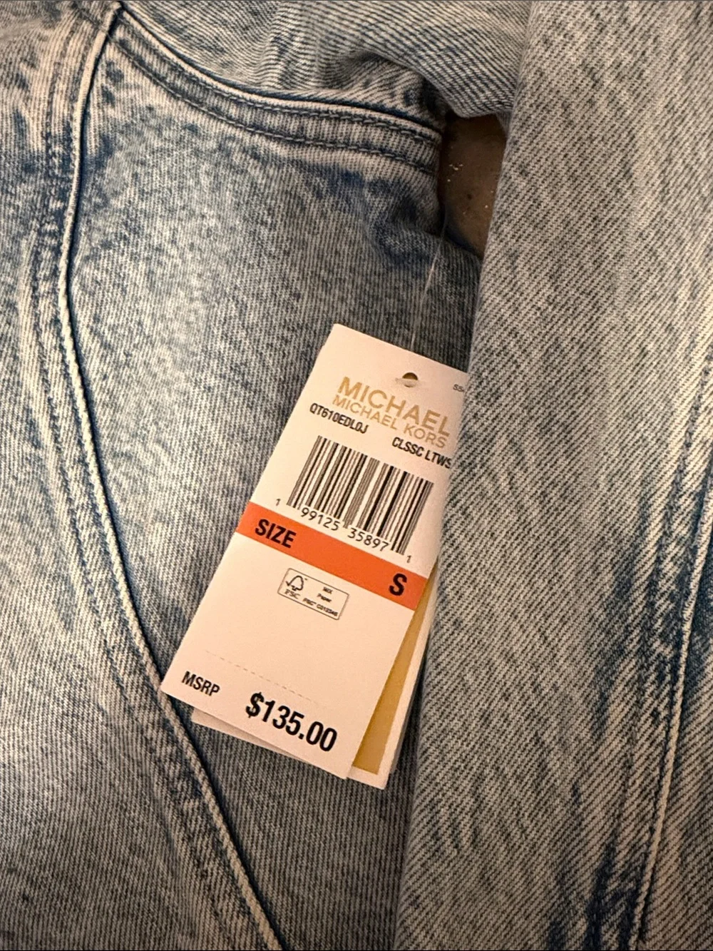 Michael Kors Women’s Light Blue Denim Jacket